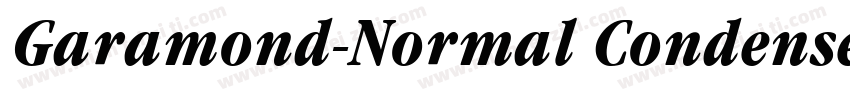 Garamond-Normal Condensed Bold Italic字体转换